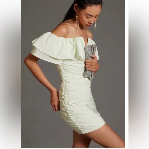 Anthropologie NWT Maeve Ruched Dress; Size 12P yet runs smaller; top rated - Picture 11 of 12